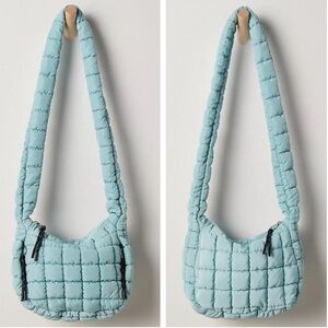 NWT Sterling Blue FP Movement Quilted Sling Bag
